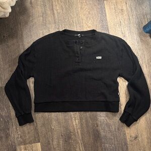 Vans Women's Black Crew Neck Knit Pullover
